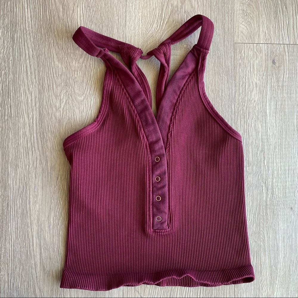 NEW Free People Happiness Runs Henley Tank - Picture 2 of 10
